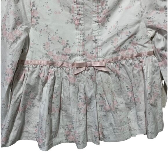 Janie & Jack Pastel Floral Pleated Top 4 - Picture 3 of 5
